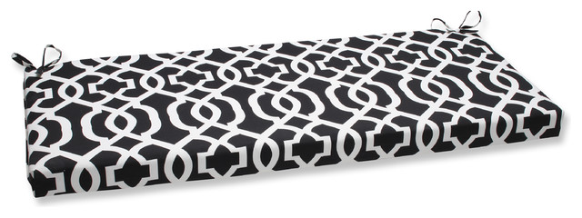 New Geo And White Bench Cushion Contemporary Outdoor Cushions
