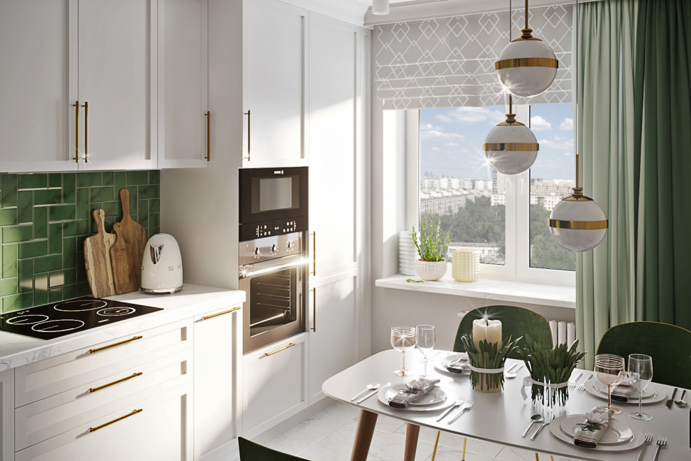 Кухня "Золото и изумруд"