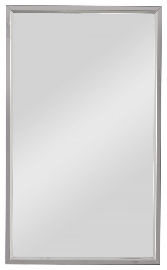 Stainless Steel Rectangular Wall Mirror, Bathroom Mirror, 18 X 30, 15