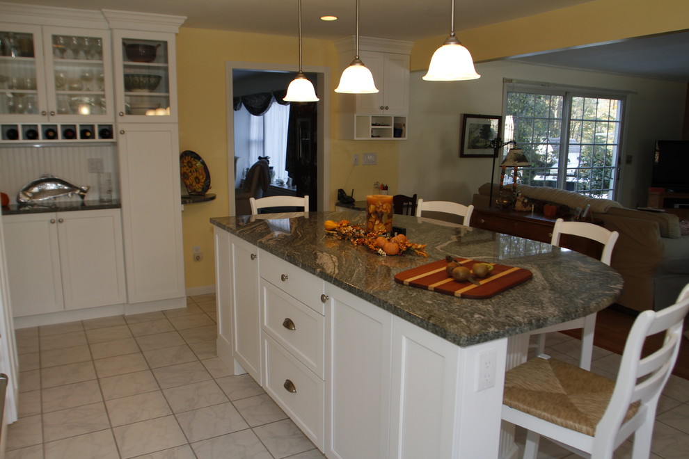 Transitional home design photo in Boston
