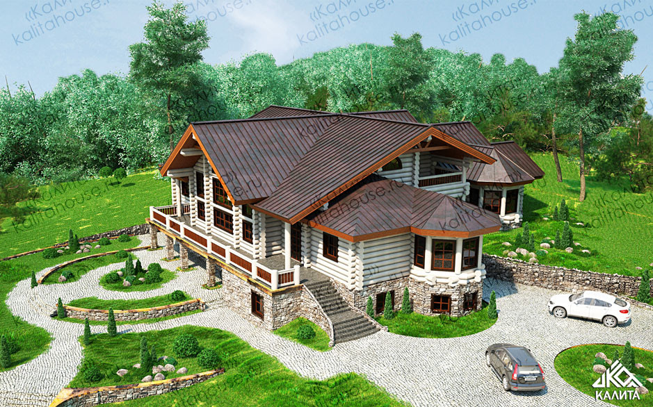 Проект дома с цокольным этажом «Лион»