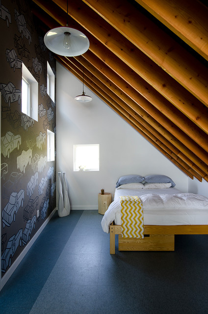 The Projector House Contemporary Bedroom Burlington