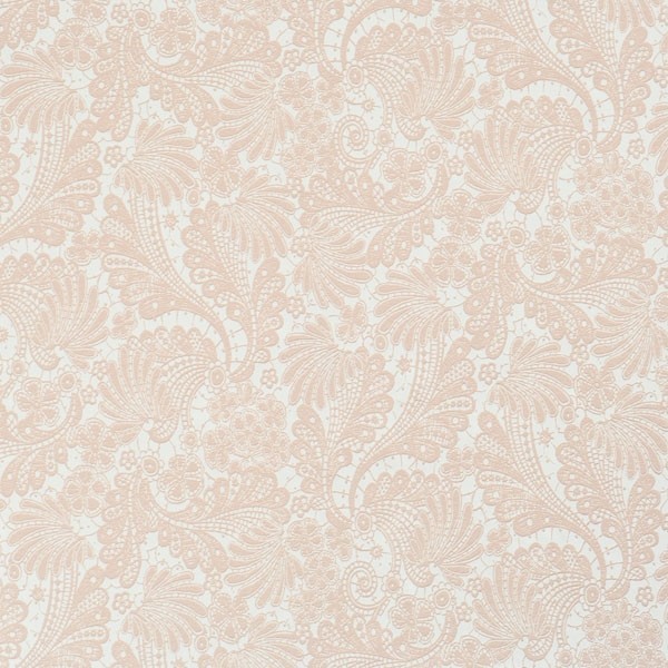 Interlace Pink Floral Wallpaper, Sample