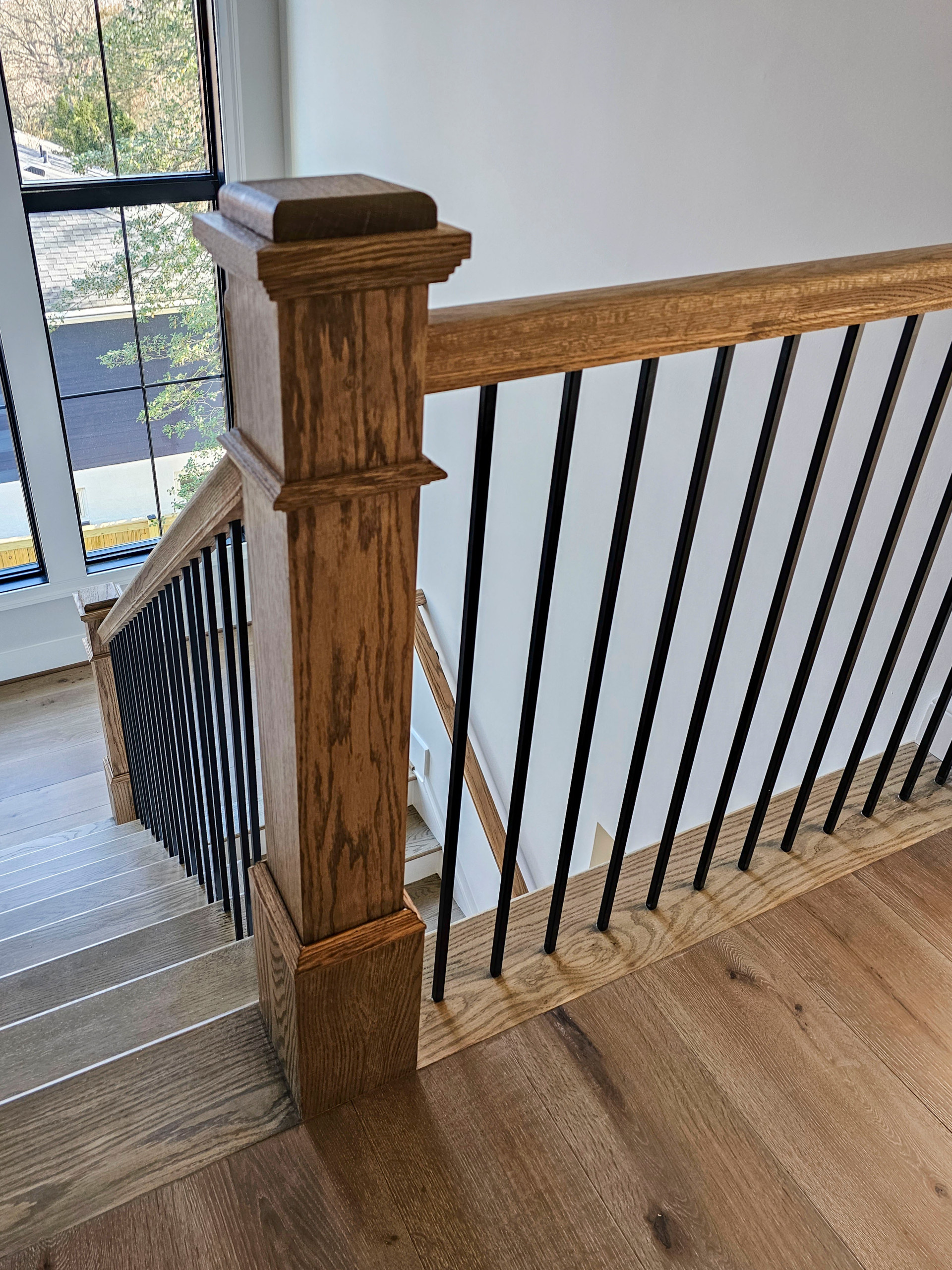 105_Modern and Bold U-Shaped Staircase, Vienna VA 22180