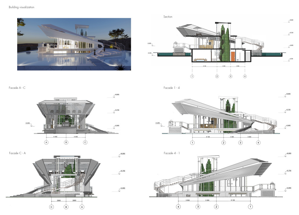 Морской гигант концепция дома с аквариумом растений