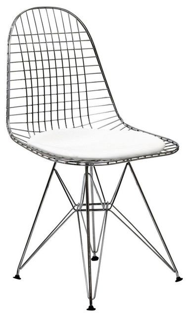 Tower Dining Chair in White
