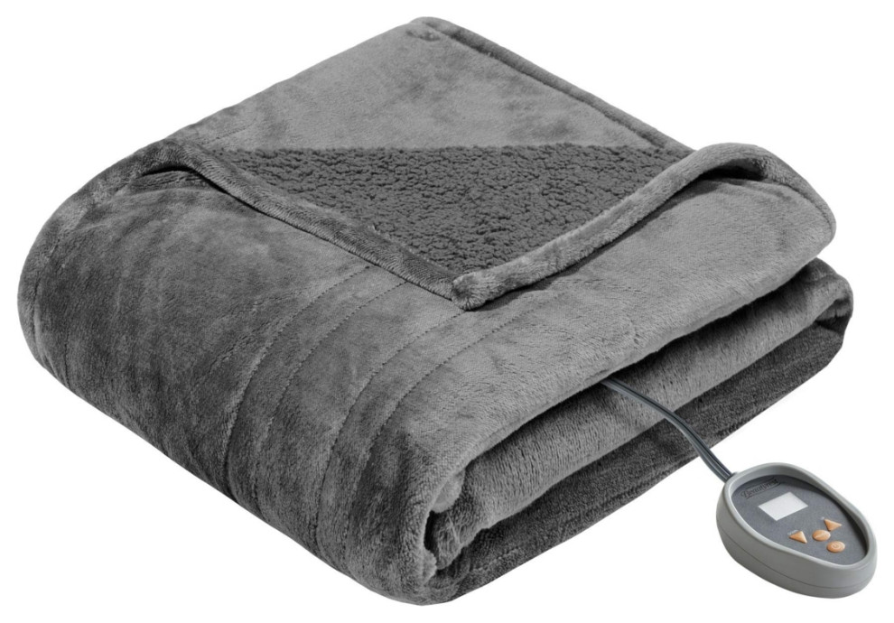 Beautyrest Electric Blanket W/Two 20 Heat Level Setting Controllers