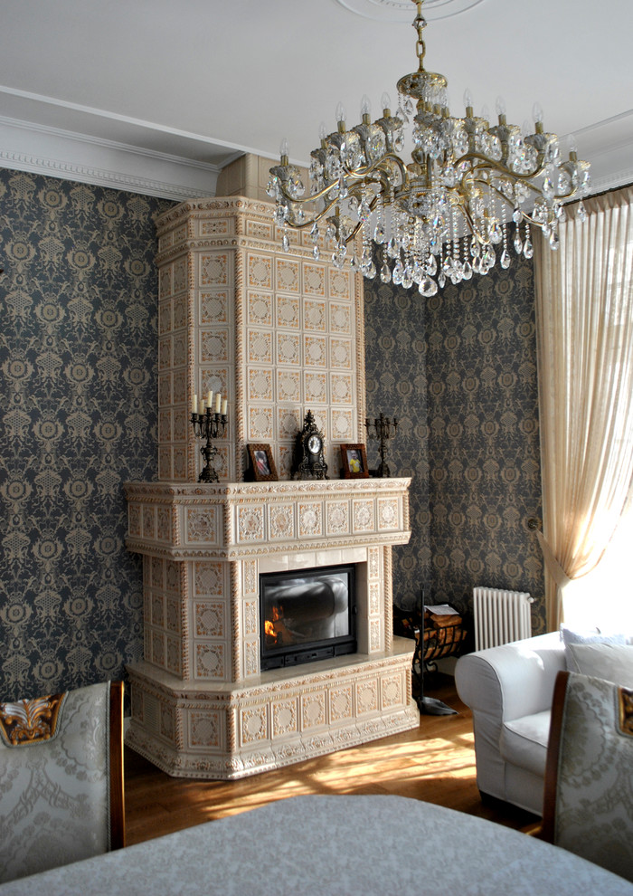 Изразцовый камин с Фламандскими сюжетами (Руза)