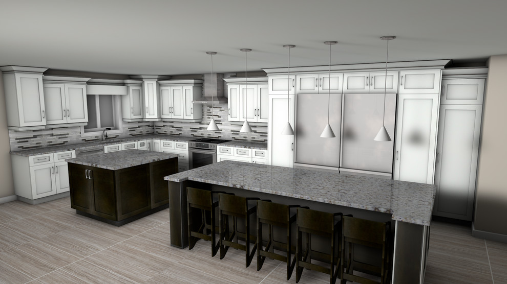 Inspiration for a transitional kitchen remodel in Toronto
