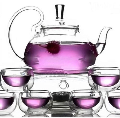 Glass Teapot Set With 6 Glasses And Warmer Contemporary Tea Sets By Imtinanz Llc - Glass Teapot And Warmer Glass Teapot Set With 6 Glasses And Warmer Contemporary Tea Sets By Imtinanz Llc - Glass Teapot And Warmer