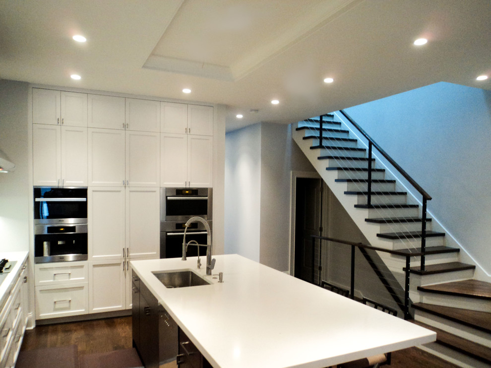 Inspiration for a transitional home design remodel in Chicago