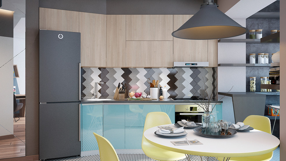 Переделанная однокомнатная квартира для холостяка