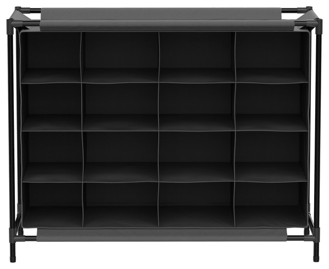 Lavish Home Shoe Organizer 16 Cubby Storage Rack Contemporary Shoe Storage By Trademark Global