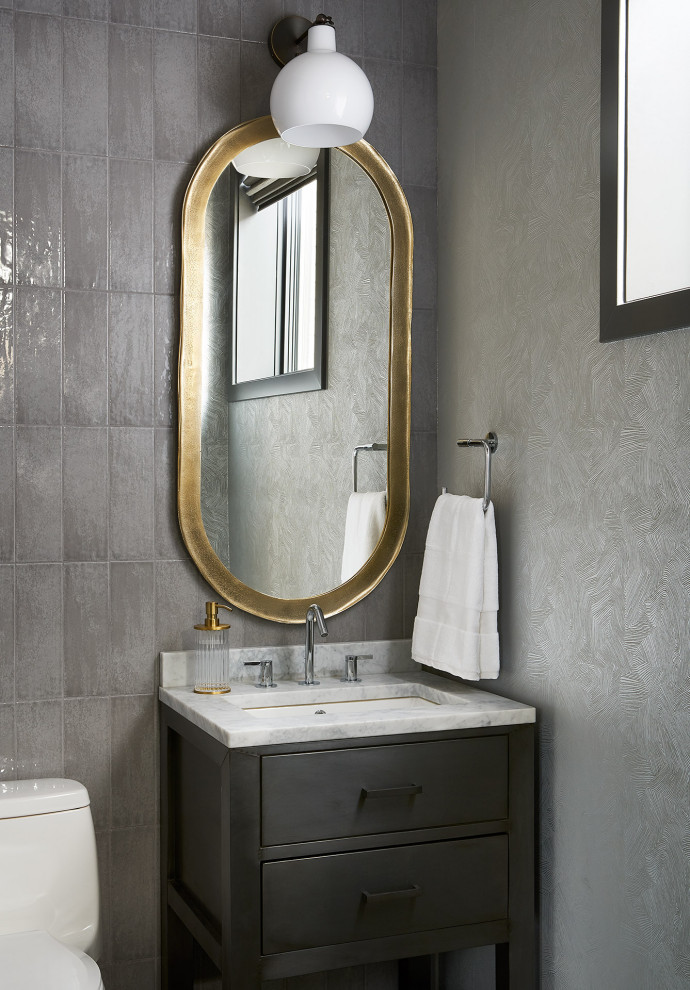 Bucktown Modern Family Home - Transitional - Powder Room - Chicago - by ...