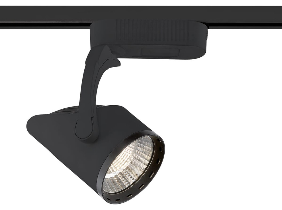 32364 1Light Track Lighting in Black Transitional Track Heads And