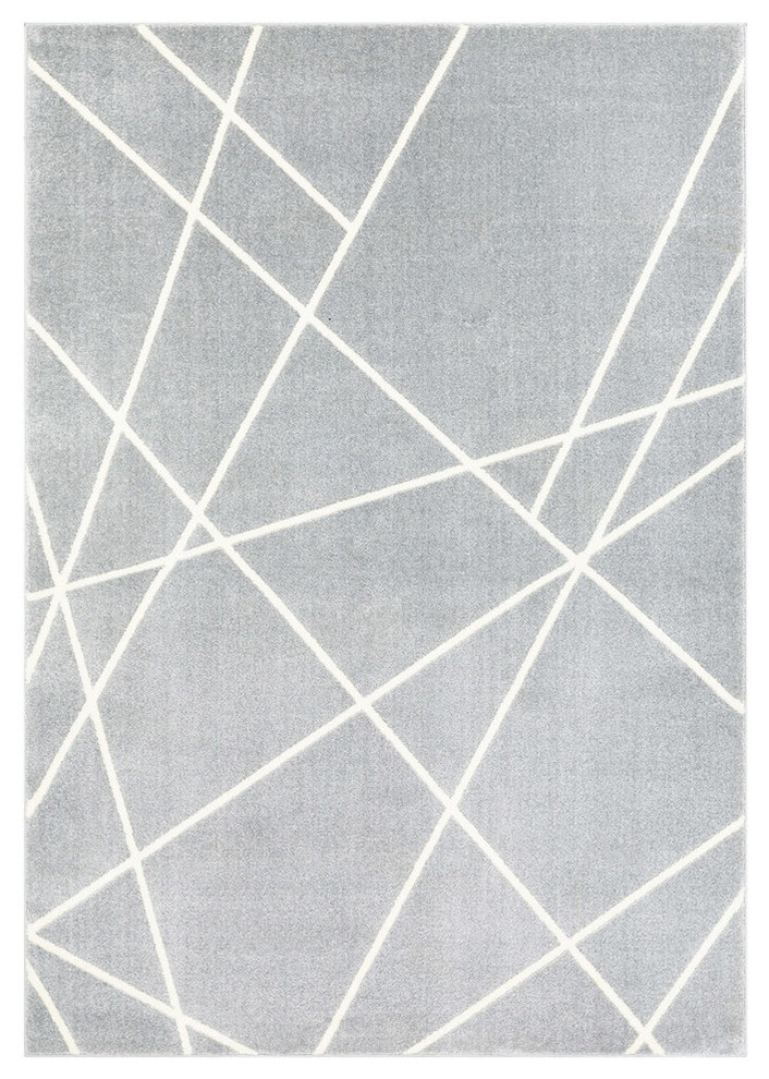 Horizon Area Rug in Medium Gray