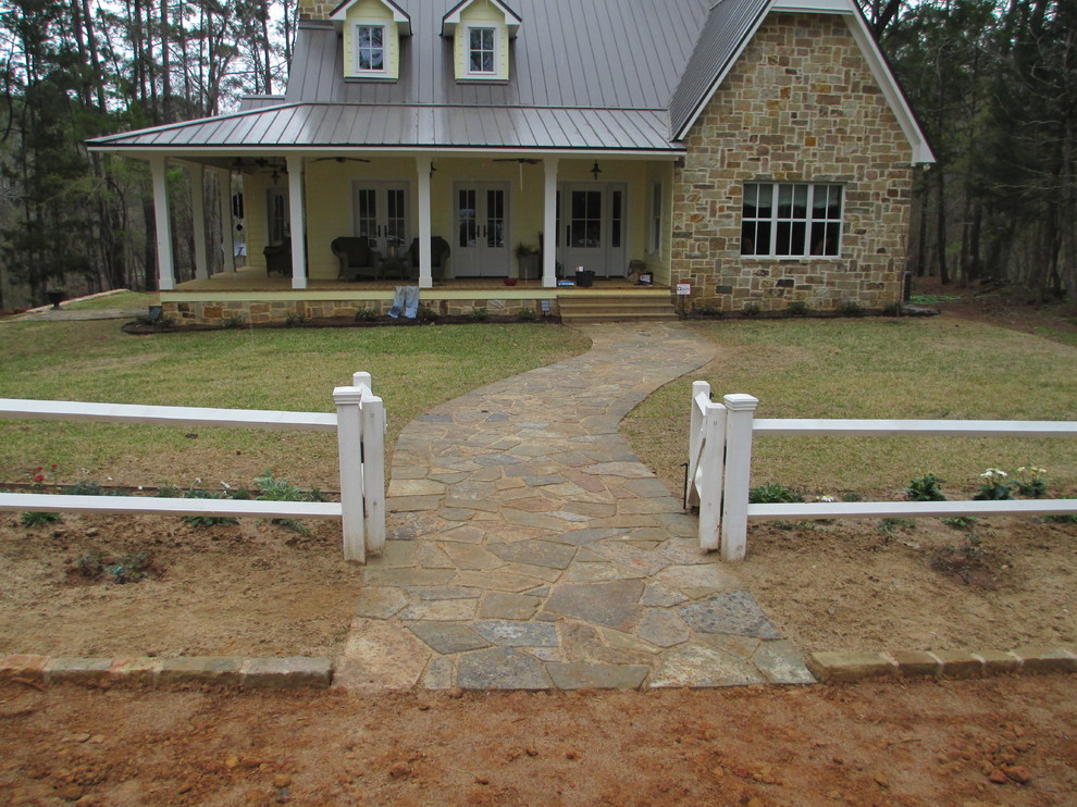 Hardscape Flagstone Brick Dallas by Texas Best Fence & Patio Houzz