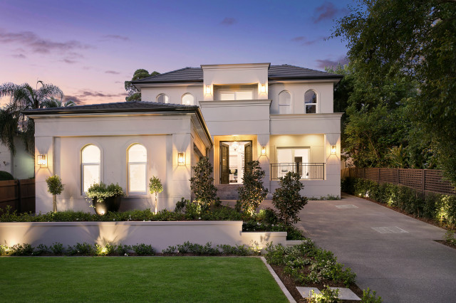 Hamptons Dream Home maritim-fasad