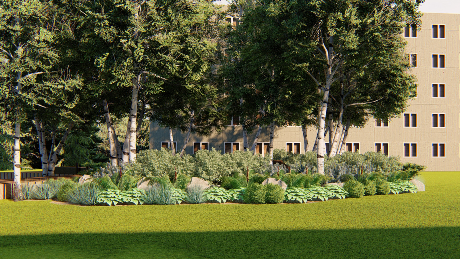 Лесной миксбордер