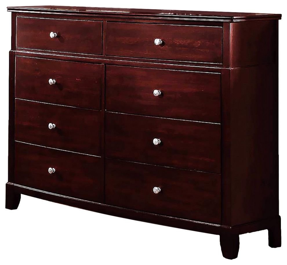 8 Drawers Dressers in Brown Transitional Dressers by Simple Relax