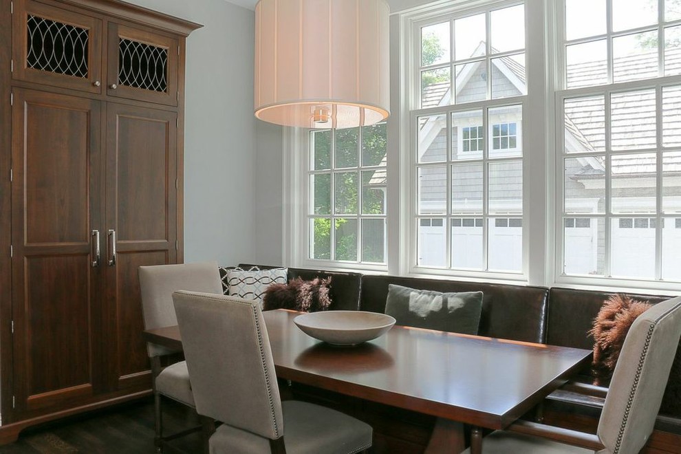 Transitional dining room photo in Chicago