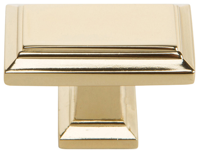 Sutton Place Rectangle Knob 1 7/16", French Gold