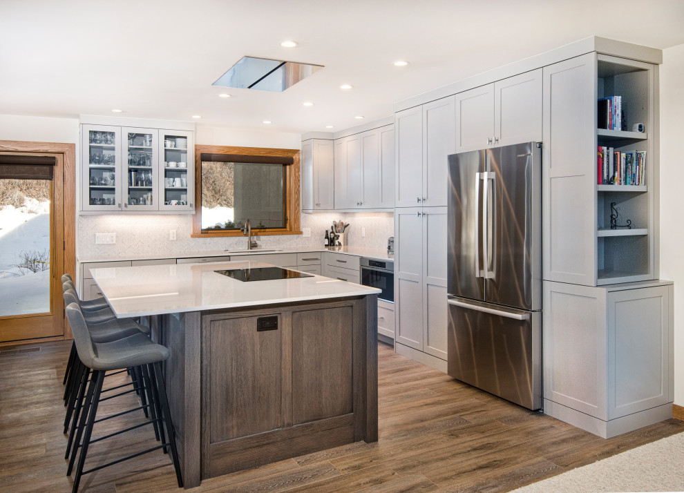 Inspiration for a transitional kitchen remodel in Denver