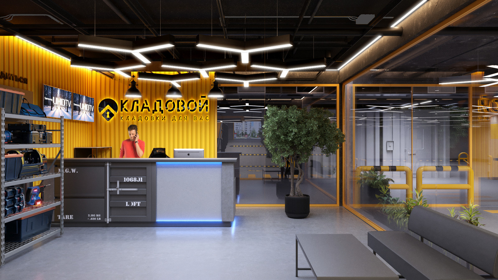 Интерьер складского помещения