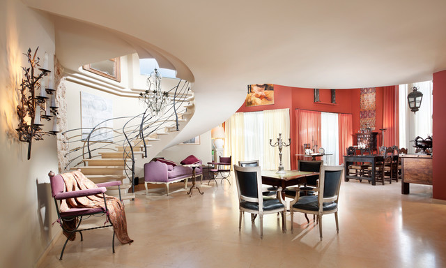living room eclectique-salon