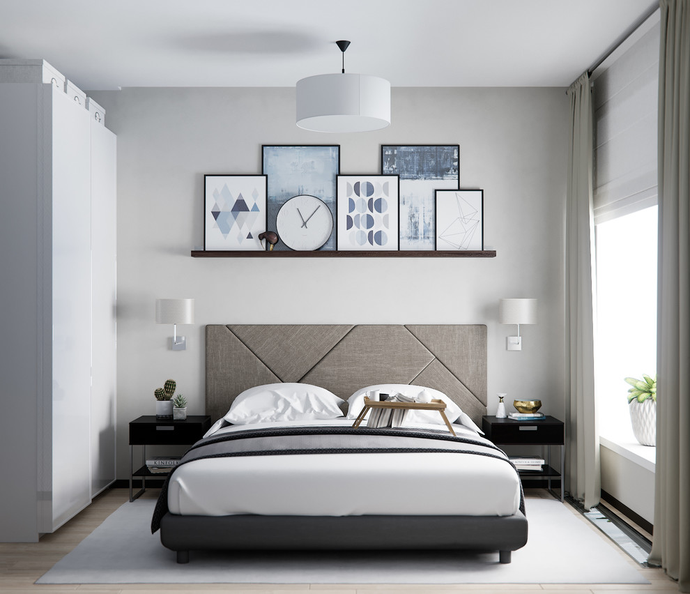 Проект небольшой квартиры с панорамными окнами и видом на лес.