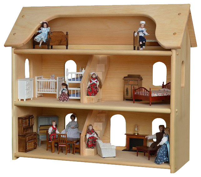 Seri's Wooden Toy Dollhouse