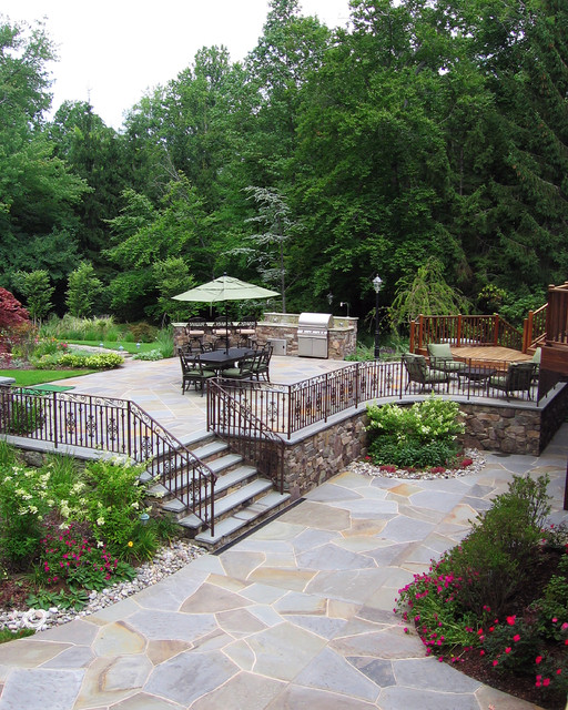 Alpine NJ Natural Stone Outdoor Patio and Landscape Design Traditional Landscape New