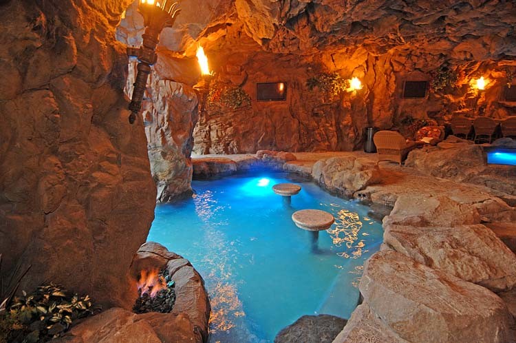 Naturalistic Pools with Grotto