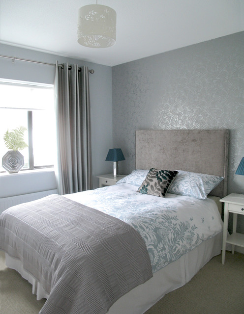 Silver grey  guest bedroom  Modern  Bedroom  Dublin by 