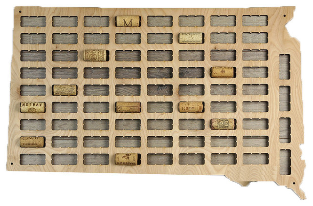 Wine Cork Traps State Of South Dakota Wine Cork Holder Wall