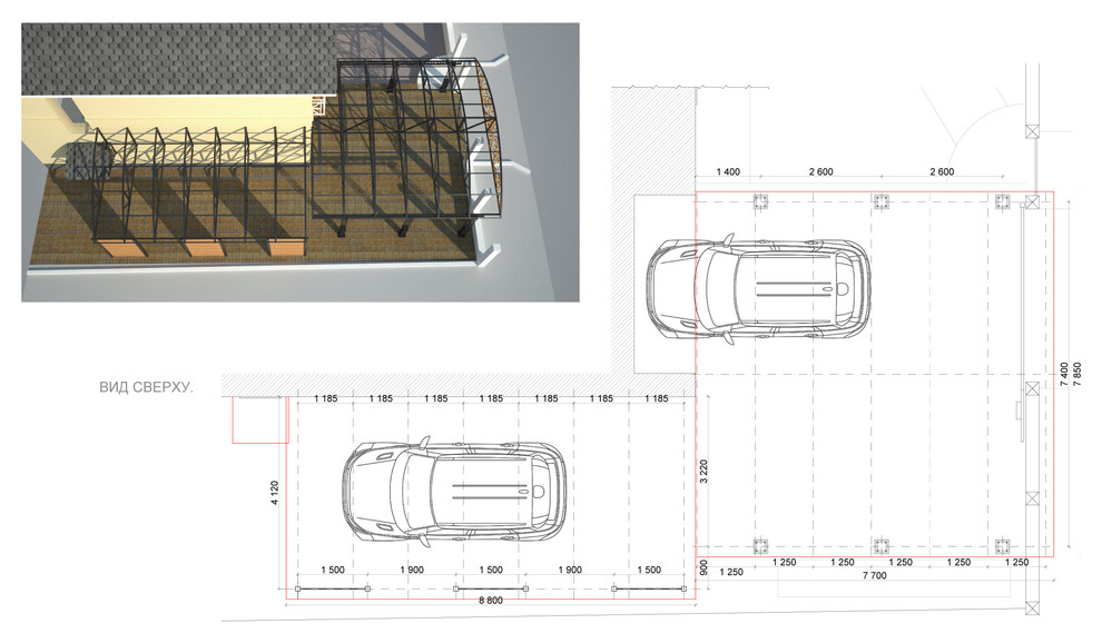 Дом_Навес для авто