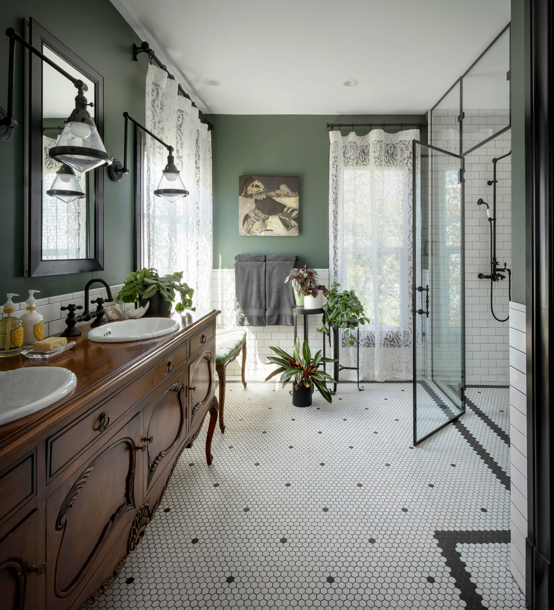 Rust Colored Tile Bathroom Ideas Houzz