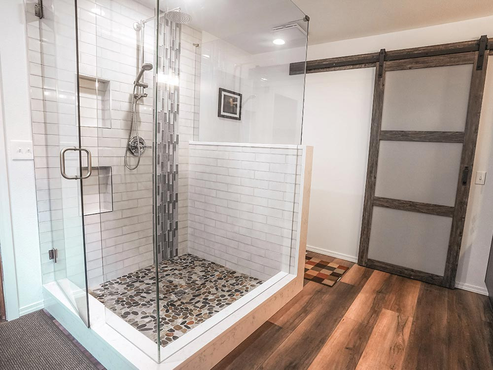 Freestanding Master Bath Shower Room