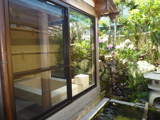 木製浴室 japonais-salle-de-bain