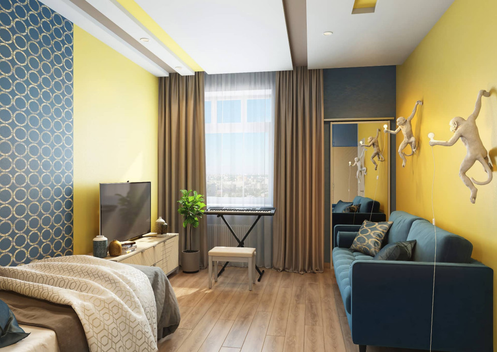 Дизайн квартиры в ЖК «Новая олимпийская деревня» — Разноцветный калейдоскоп