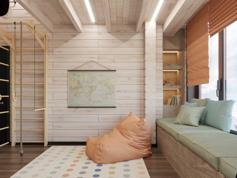 Интерьер жилого дома из клееного бруса  г. Владивосток