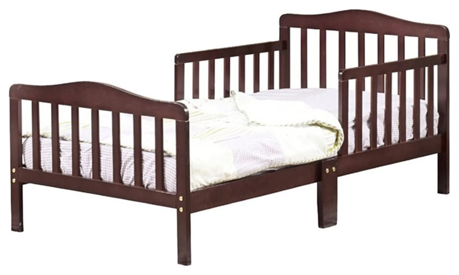 Orbelle Contemporary New Zealand Pine Solid Wood Toddler Bed in