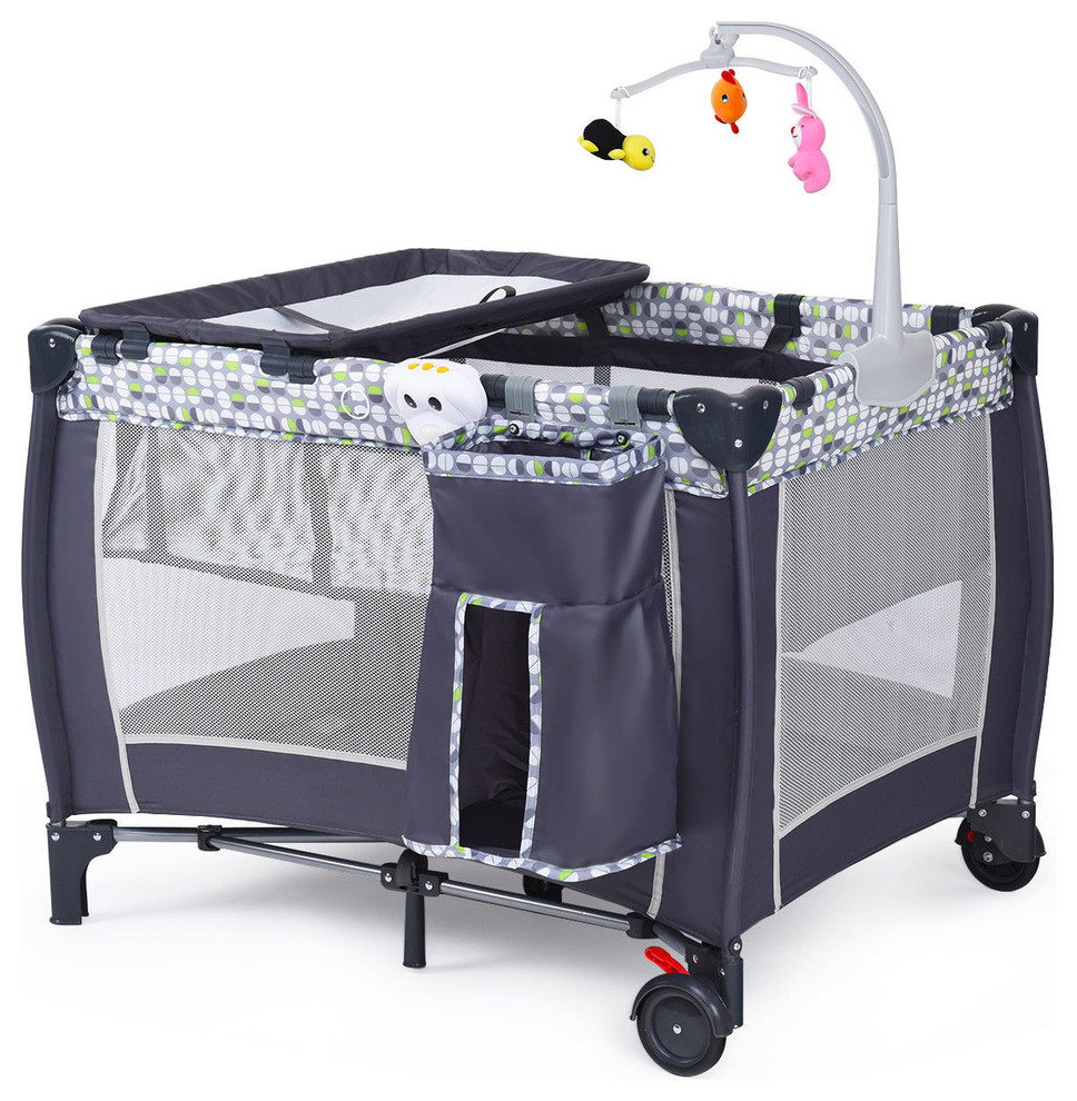 baby playpen and crib