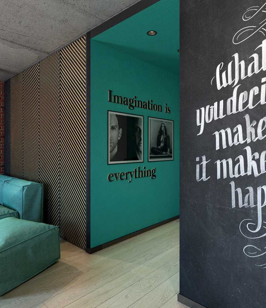 Кирпич, бетон и фанера