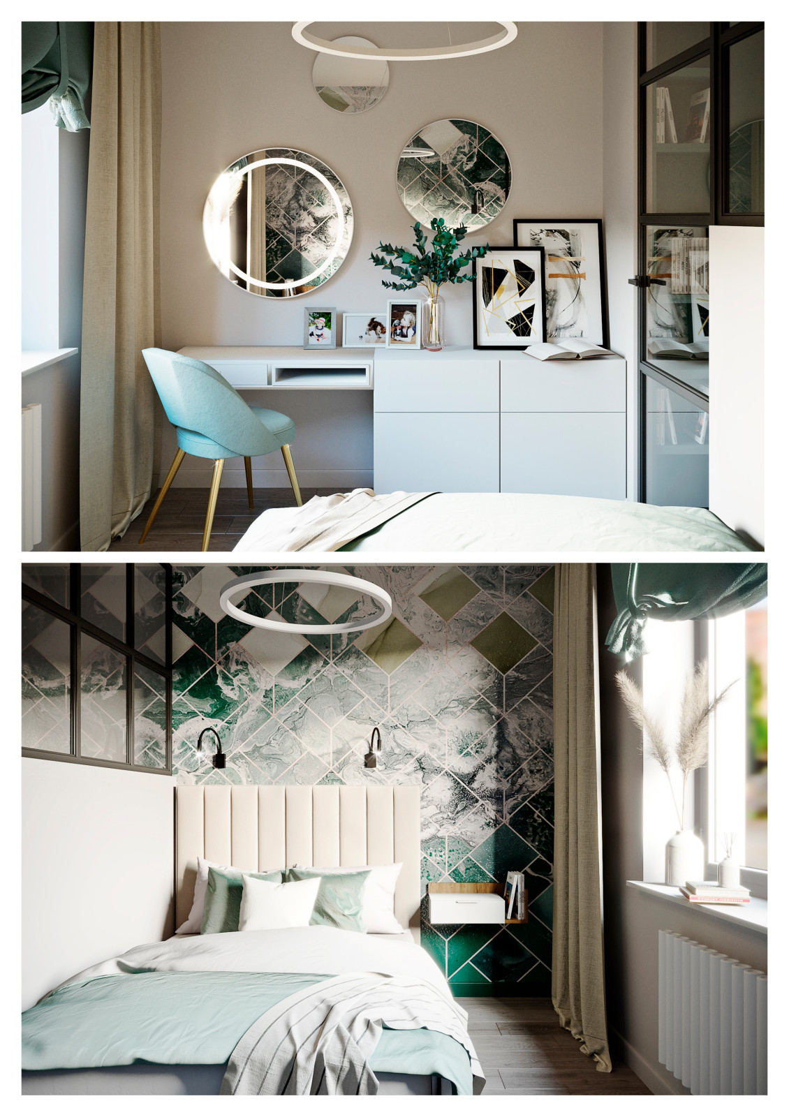 Двухкомнатная квартира для семьи в ЖК Загорье