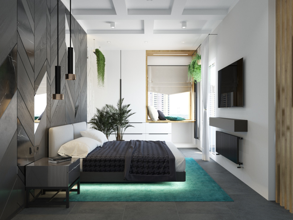 современная квартира "Белый квадрат"