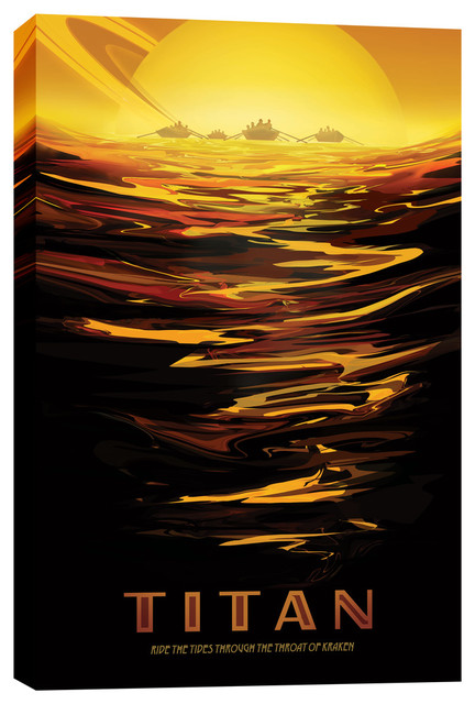 Epic Graffiti /"Visions of the Future Enceladus/" Giclee Canvas Wall Art 12/" x 1