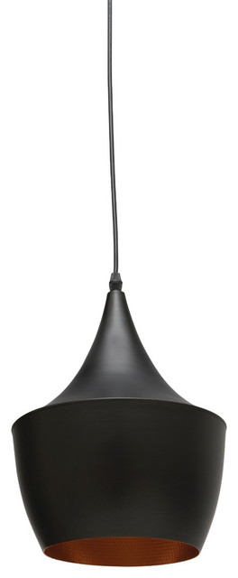 Black Single Bulb Karl Pendant Lamp