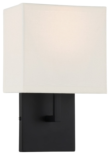 George Kovacs P470-66A 1 Light Wall Sconce in Coal