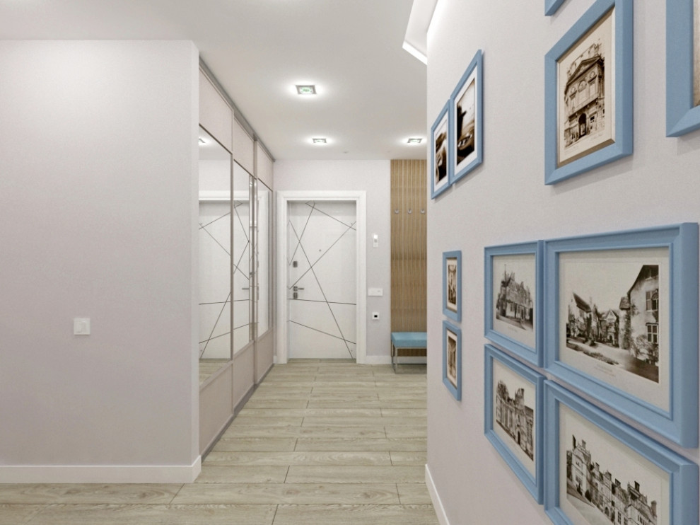 Лаконичный дизайн трехкомнатной квартиры